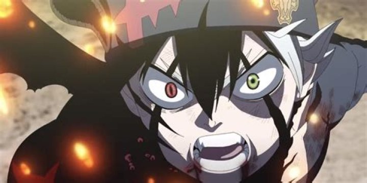 Asta looks stunned with a silhouette of a laughing woman behind him