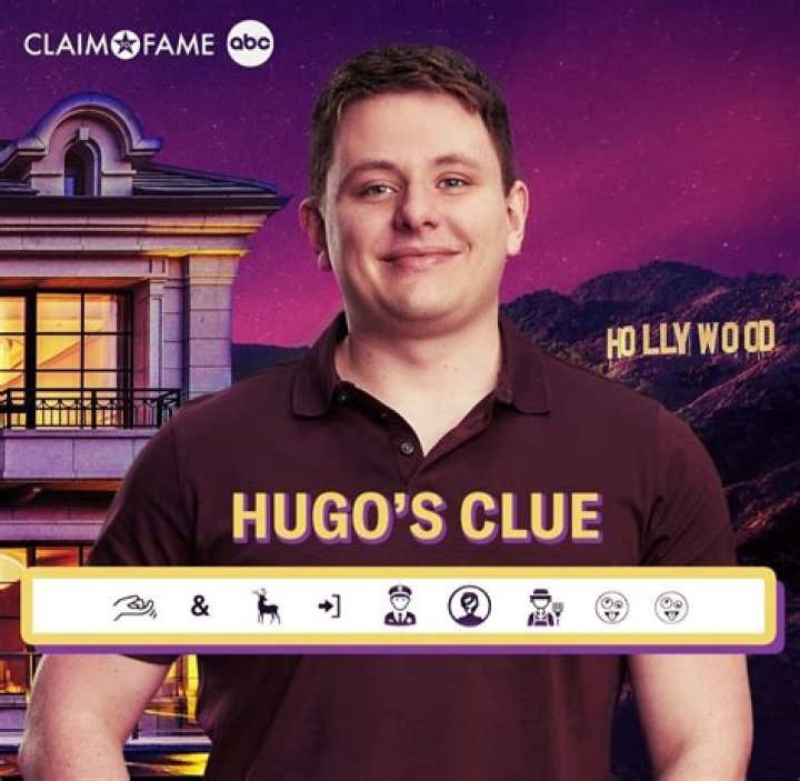 Claim to Fame Hugo promo pic in maroon shirt smilng