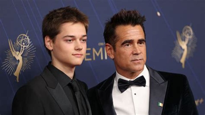 Colin Farrell helping his son Henry ride a bike ️ Colin farrell