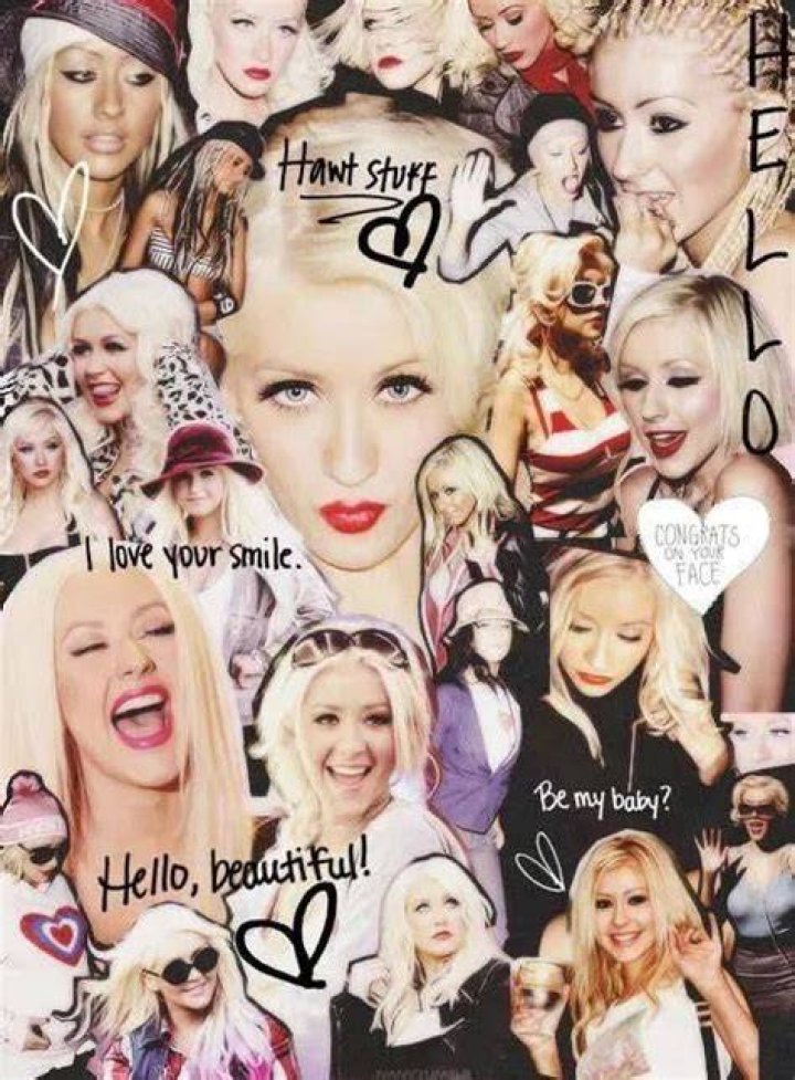 Collage of Christina Aguilera in Nashville, Zoe, and Burlesque