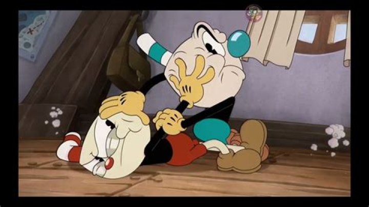 Cuphead - Cuphead And Mugman Fighting Cala Maria