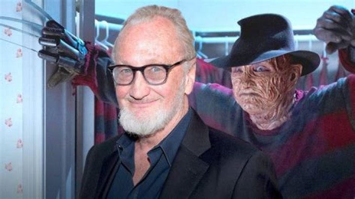 Freddy Krueger Robert Englund Close-Up Claw Hand Blue Background