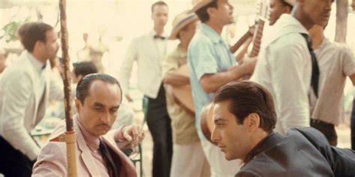 Fredo jokes about banana cocktails with Michael in The Godfather