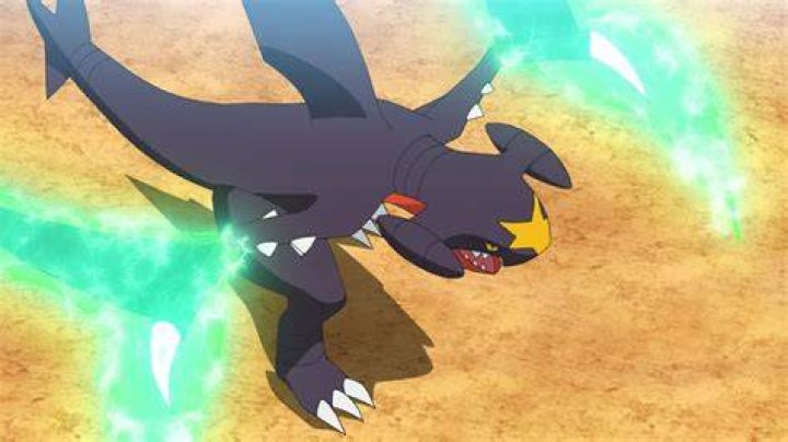 Garchomp attacking with its claw in the Pok&eacute;mon anime