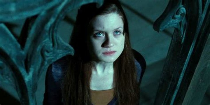 Ginny Weasley looking at the camera in Harry Potter