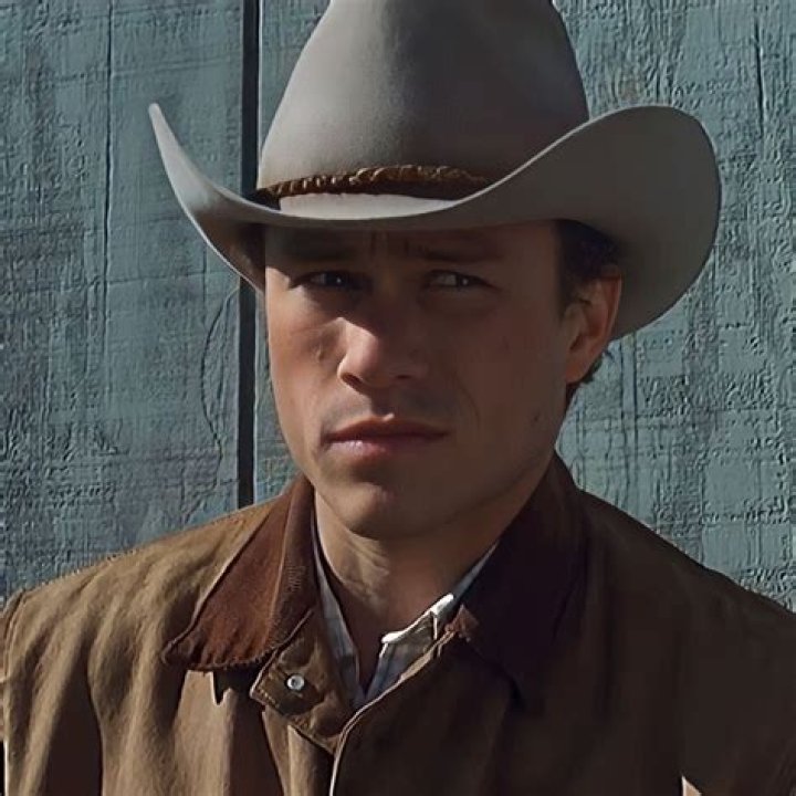 Heath Ledger as Ennis Del Mar in Brokeback Mountain.