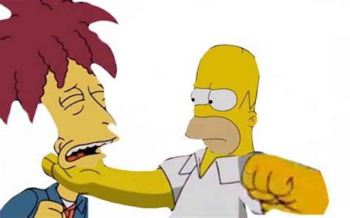 Homer and Sideshow Bob in Great Louse Detective Simpsons episode