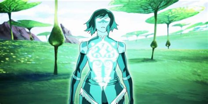 Korra Bends Spirit Energy Beam using the Avatar State