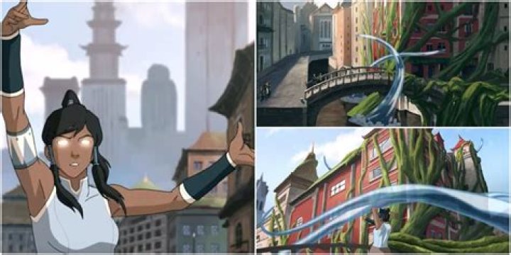 Korra Tries to Spirit Bend Spirit Vines in Republic City