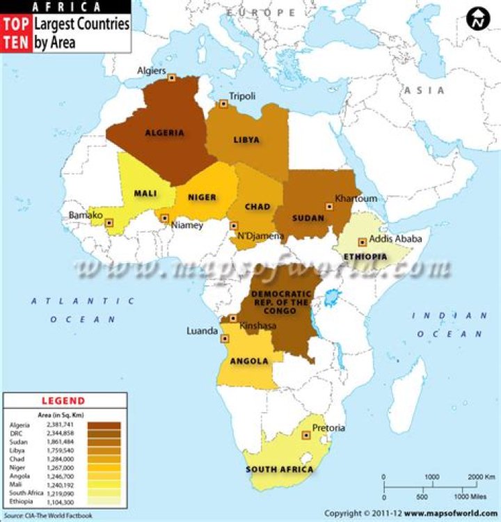 Largest country in Africa by size and population Legit.ng