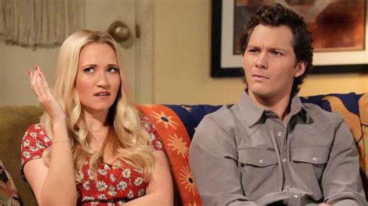 Mandy looking annoyed as Georgie greets her father in Young Sheldon