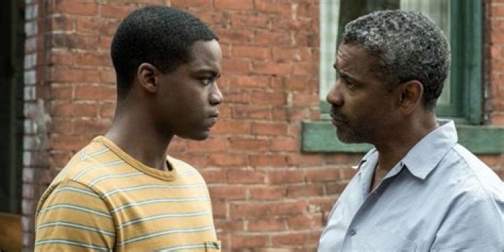 Maxson stares at his son intensely in Fences 