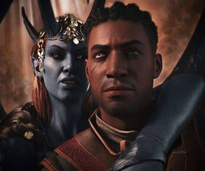 Mizora and Wyll talking in Baldur's Gate 3.