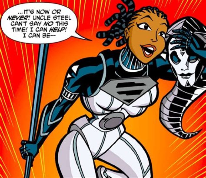 Natasha as Steel in Teen Titans.