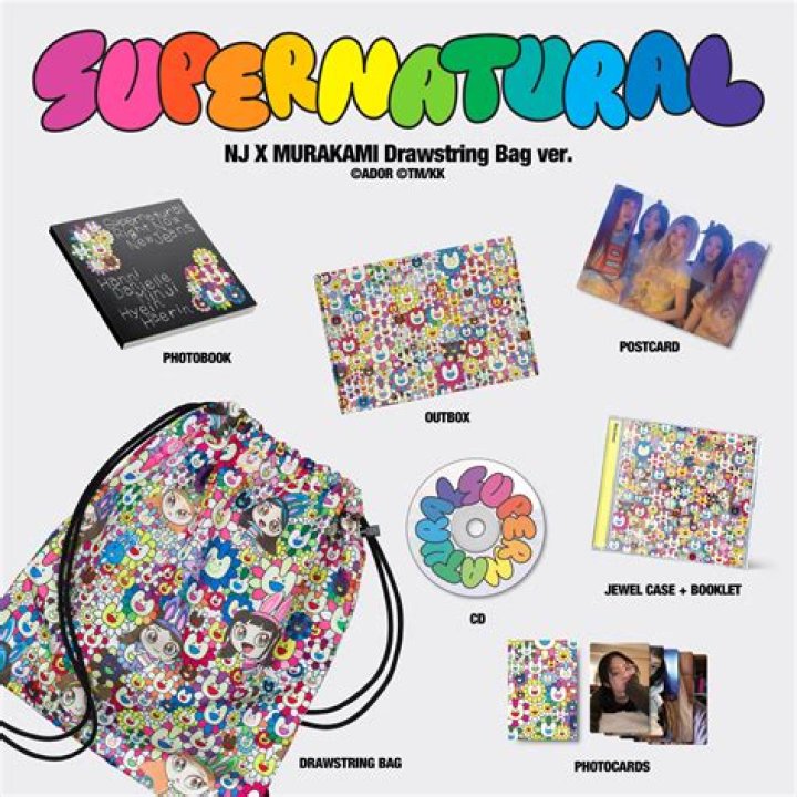 NewJeans Supernatural (NJ X MURAKAMI Drawstring Bag Version) CD