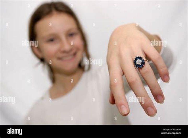 Patrizia showing off her ring in House of Gucci.
