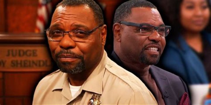 Petri Hawkins-Byrd on Judge Judy set in uniform