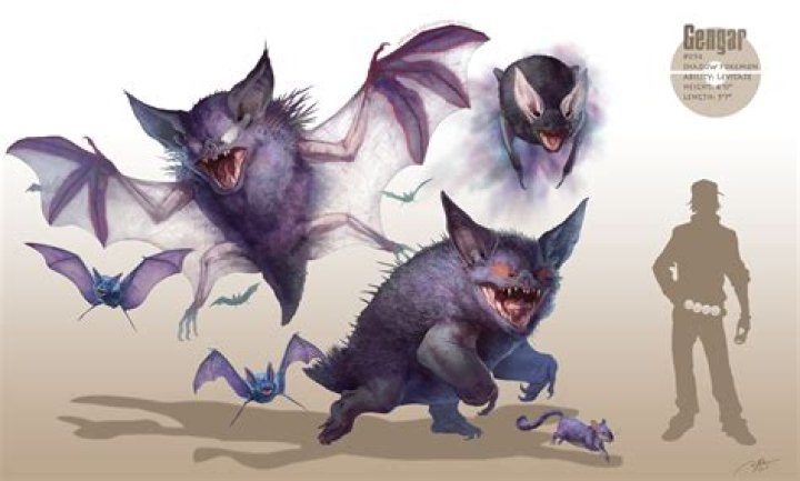 Pokemon Realistic Gengar Looks Like Detective Pikachu