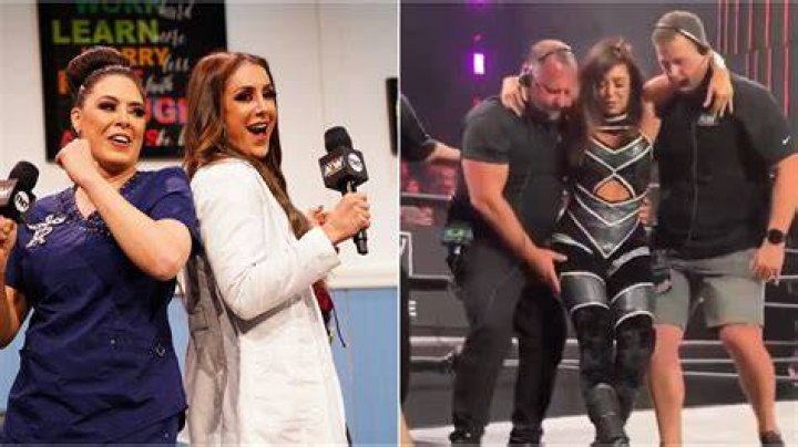 Rebel Disloacates Her Knee On AEW Dynamite