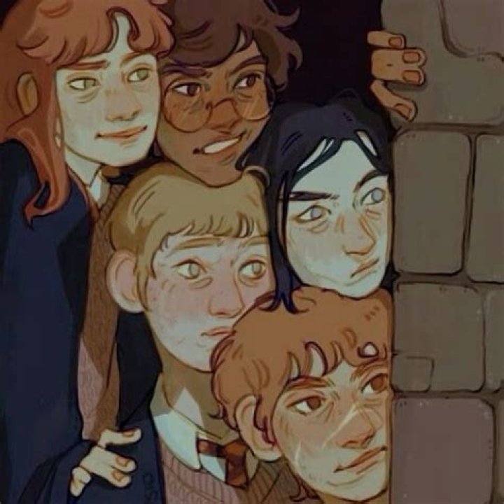 Remus Lupin, Lily Potter, Peter Pettigrew, James Potter and Sirius Black