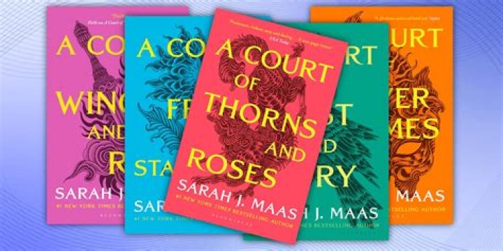 Sarah J Maas A Court Of Thorns And Roses book series.
