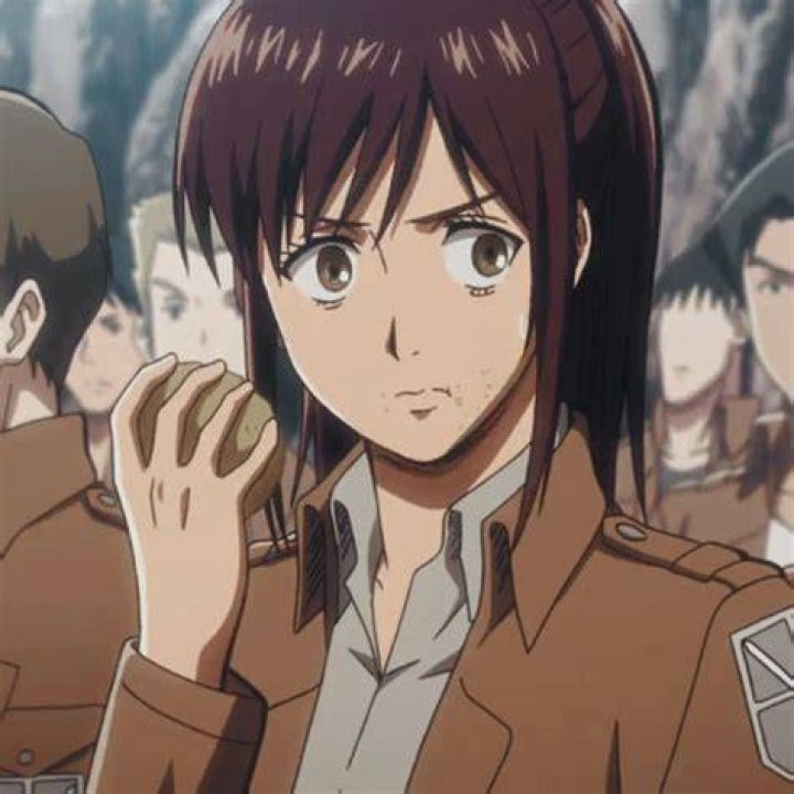 Sasha in Attack on Titan campfire