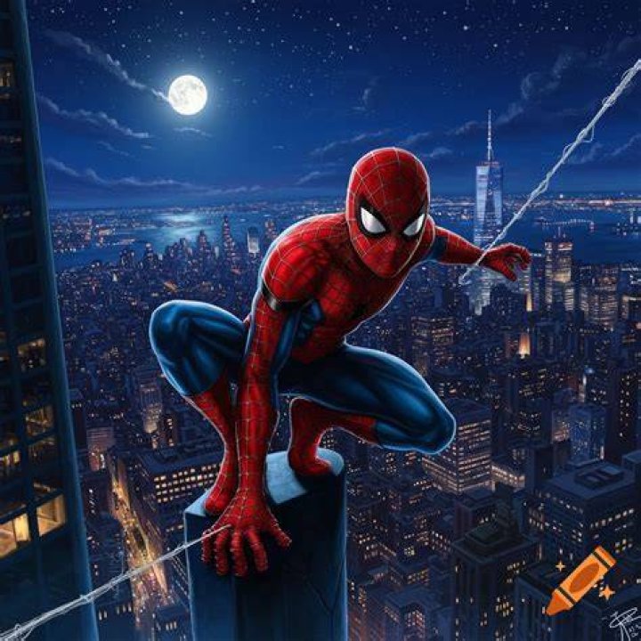 Spider Moon Man crouches in the comics