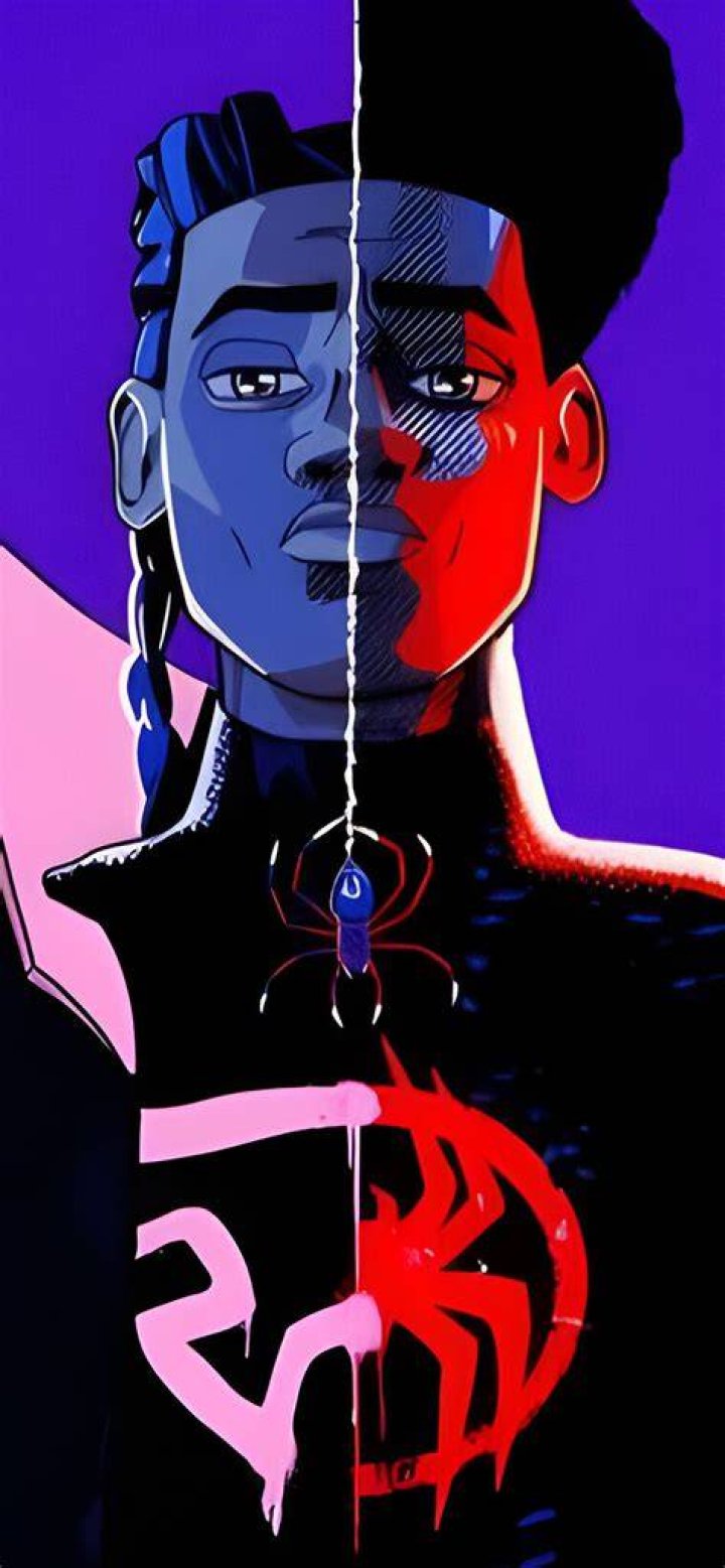 Split image of Miles Morales Peter Parker and Gwen Stacy