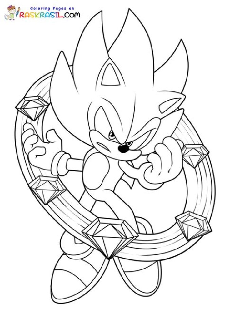 Super sonic coloring pages to download and print for free