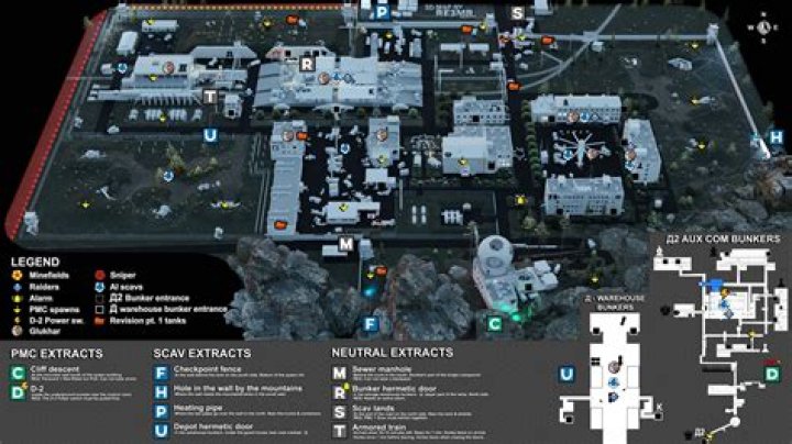 Tarkov Guide to Reserve Map 2022 Spawns, Exits, Keys & Loot