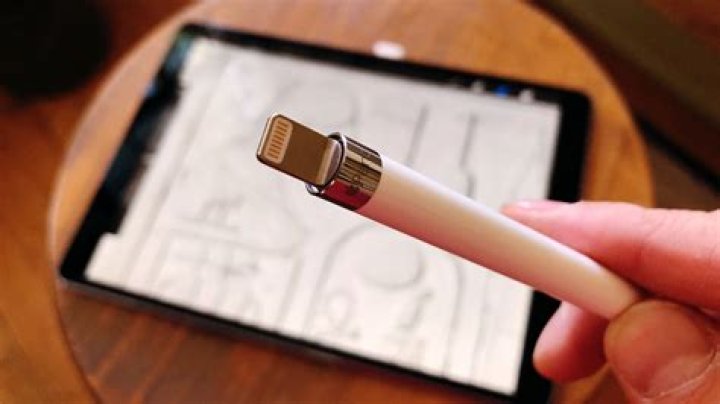 The Apple Pencil first and second generation pictured