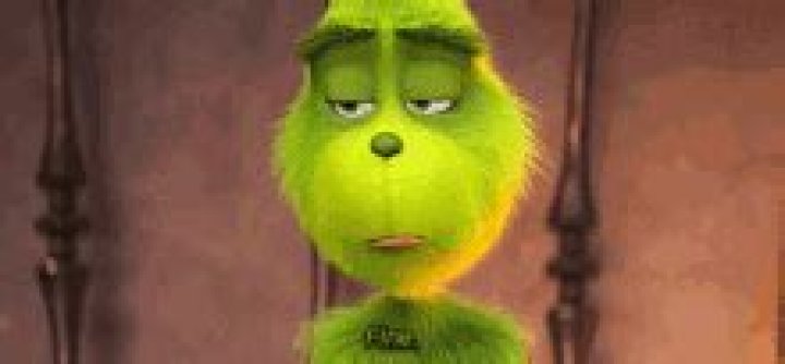 The Grinch looking sad in How the Grinch Stole Christmas