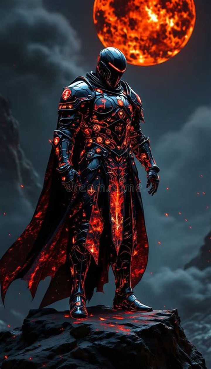 The Obsidian Armor against a Terraria background