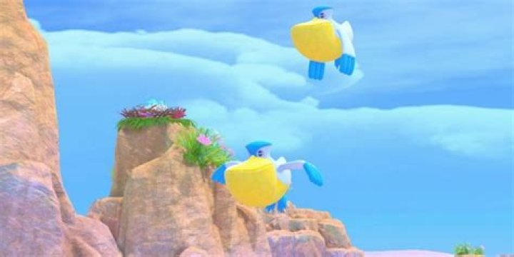 Two Pelipper flying in the new Pok&eacute;mon Snap