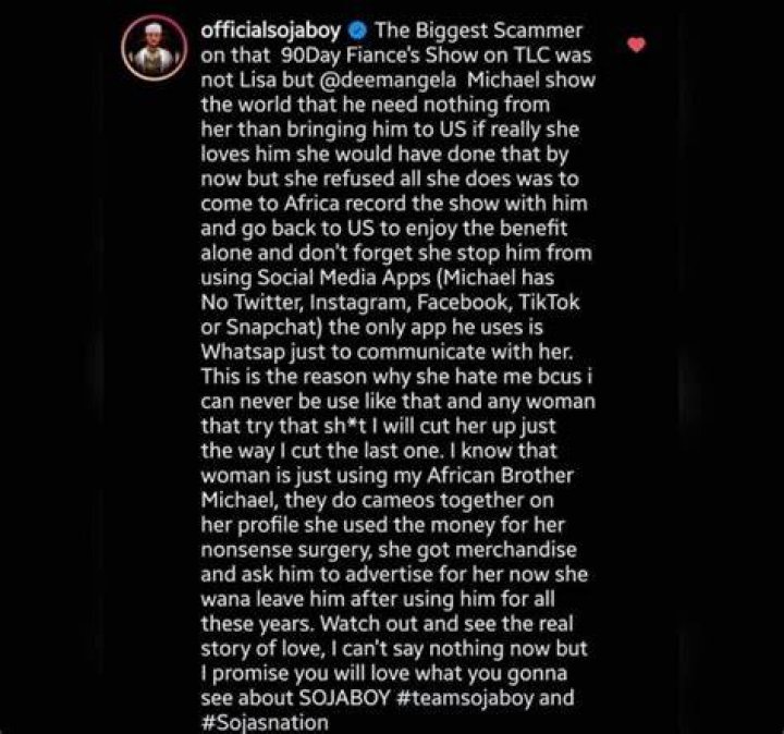 Usman Angela Michael Sojaboy Scammer Instagram In 90 Day Fiance 2